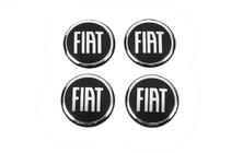 Fiat Autocollants pour cabochons de jante 54mm (4pcs) photo 1