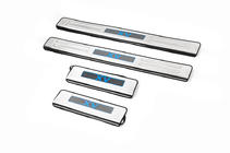 Subaru XV 2011-2017 Seuils de porte Libao LED (4 pcs, inox) photo 2