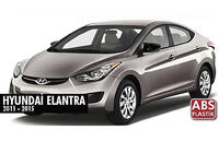 Hyundai Elantra (MD/UD) 2011-2015 Coques de rétroviseurs avec découpe pour clignotant style BMW (2 pcs) photo 7