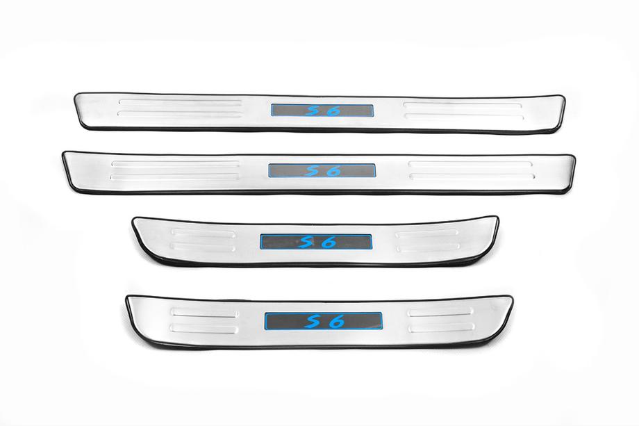 BYD S6 2010-2016 Seuils de porte Libao LED (4 pcs, inox) Photo 2