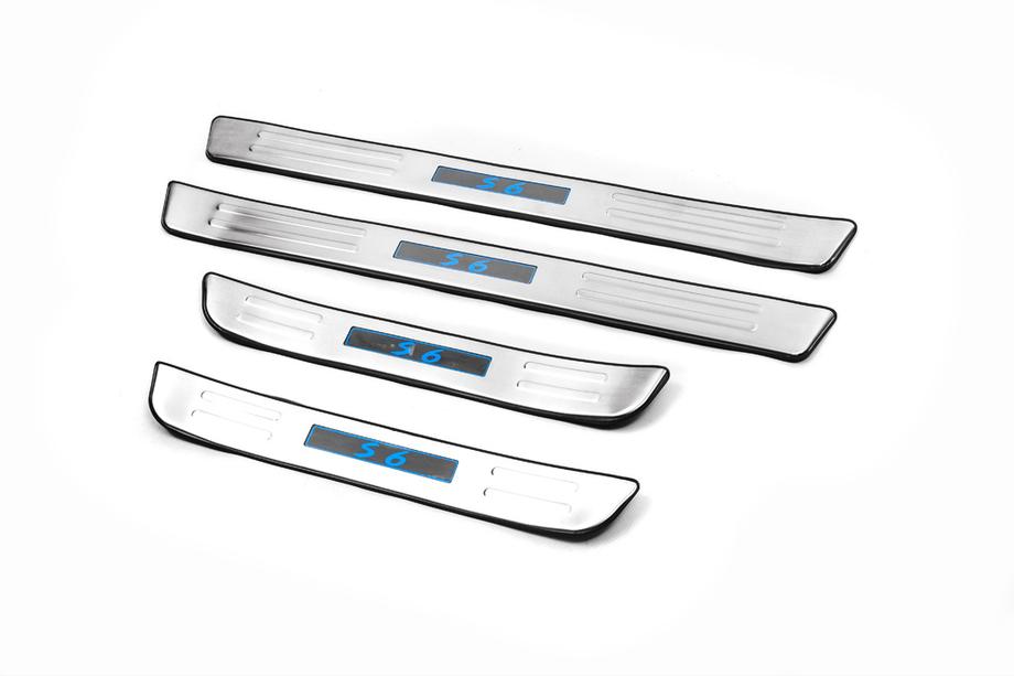 BYD S6 2010-2016 Seuils de porte Libao LED (4 pcs, inox) Photo 1