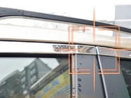 BYD S6 2010-2016 Ensemble complet d'encadrements de vitres Libao inox photo 3