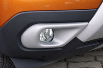 Renault Duster 2018-2024 Caches antibrouillard (ABS, gris) photo 1