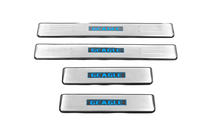 Geely Emgrand X7 2011- Seuils de porte Libao LED (4 pcs, inox) photo 2