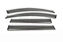 GreatWall Haval H6 2011- Déflecteurs de Vitres avec Moulure Chromée 2012-2016 (4 pcs, Libao) photo 1
