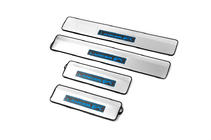 Mitsubishi Lancer X 2008- Seuils de porte inox (Libao Led, 4 pcs, acier inoxydable) photo 2