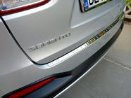 Kia Sorento III UM 2014-2020 Protection de pare-chocs arrière inox photo 1