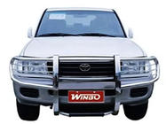 Toyota Land Cruiser 100 1998-2007 Pare-buffle avec protection WINBO (inox) photo 4