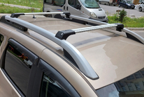 Dacia Duster 2018-2024 Barres de toit verrouillables pour barres longitudinales Skybar V1 (2 pcs) Gris photo 1
