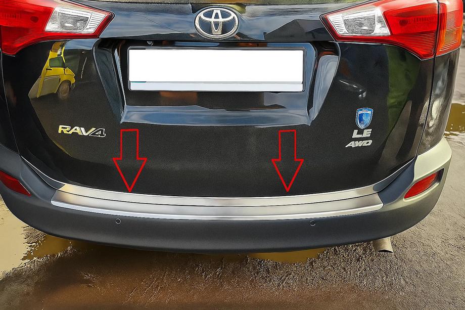 Toyota Rav 4 2013-2018 Baguette de coffre Libao V1 (2013-2016, inox) Image