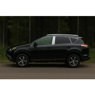 Kit complet d'encadrements de vitres chromés Toyota Rav 4 2013-2018 photo 1