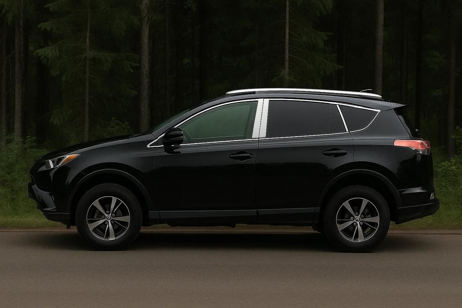 Toyota Rav 4 2013-2018 Kit complet d'encadrements de vitres chromés Image