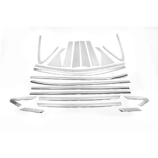 Kit complet d'encadrements de vitres et montants LIBAO (20 pcs, inox) Hyundai IX-35 2010-2015 photo 2