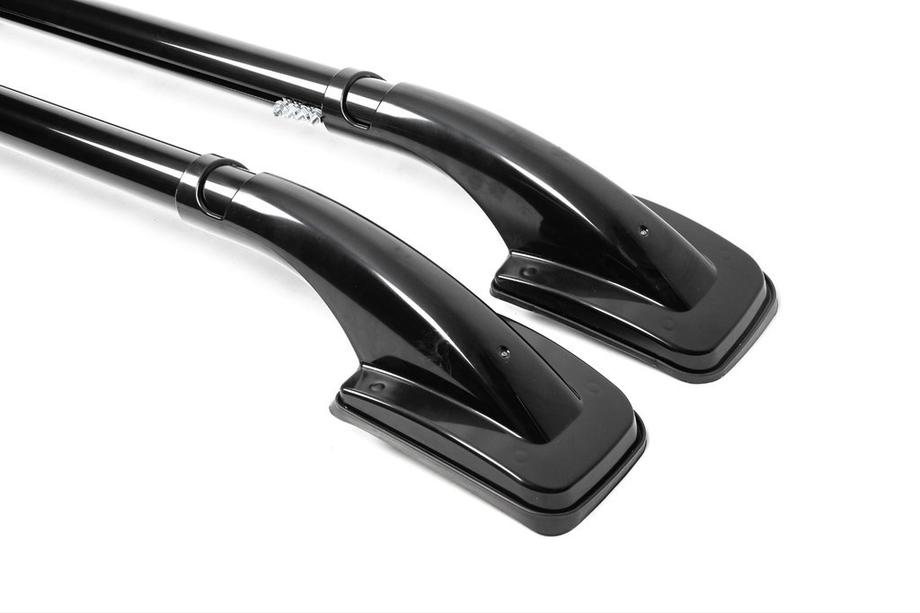 Toyota Hilux 2006-2015 Barres de toit avec barres transversales (2 pcs, noires) Photo 6