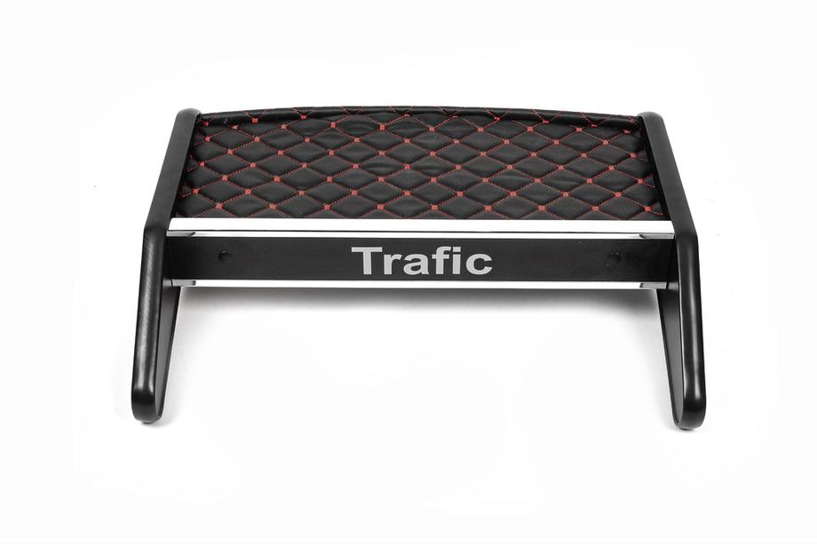 Renault Trafic 2001–2015 Tablette de tableau de bord (2010-2014, Noir avec surpiqûre rouge) Photo 2