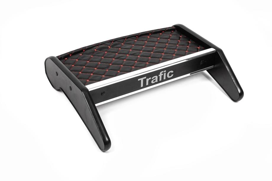 Renault Trafic 2001–2015 Tablette de tableau de bord (2010-2014, Noir avec surpiqûre rouge) Photo 3