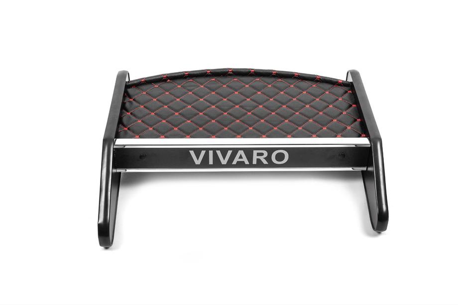 Opel Vivaro 2001–2015 Tablette de tableau de bord (2001-2010, Noir avec surpiqûre rouge) Photo 2