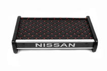 Nissan Primastar 2002-2014 Tablette de tableau de bord (2001-2010, Noir avec surpiqûre rouge) photo 2