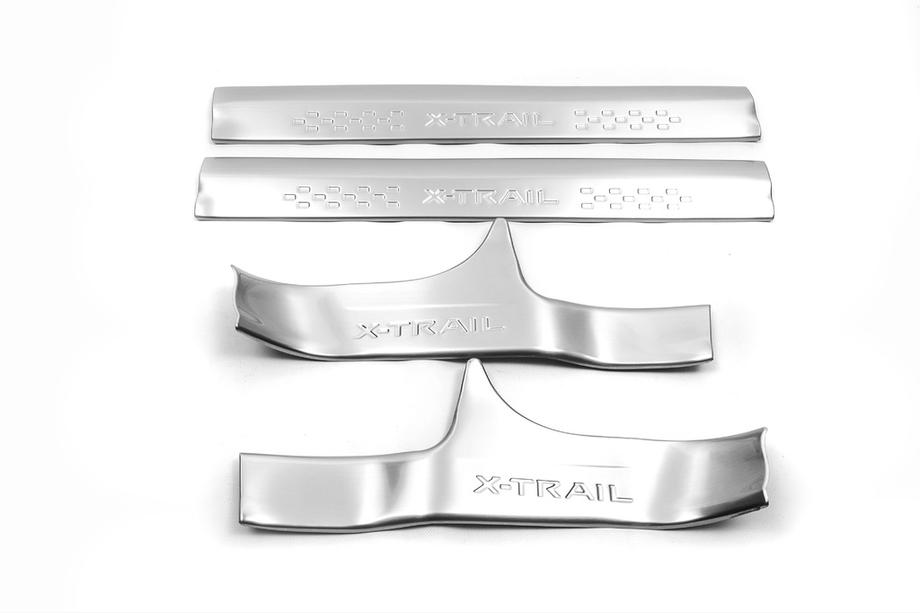 Nissan X-trail T32/Rogue 2014-2021 Seuils de porte intérieurs en acier inoxydable Libao (4 pcs) Photo 2