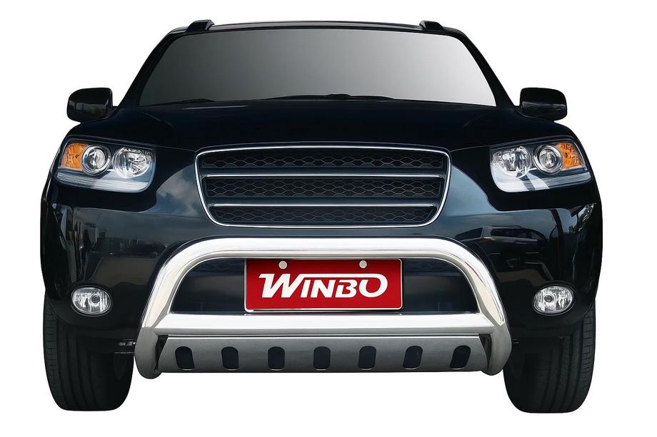 Hyundai Santa Fe 2 2006-2012 Pare-buffle Winbo (Inox) Image