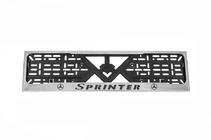 Mercedes Sprinter W901/902/903/904/905 1995–2006 Cadre de Plaque Chromé (1 pc, Acier Inoxydable) photo 1