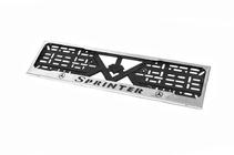 Mercedes Sprinter W901/902/903/904/905 1995–2006 Cadre de Plaque Chromé (1 pc, Acier Inoxydable) photo 2