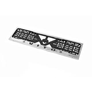 Cadre de Plaque Chromé (1 pc, Acier Inoxydable) Mercedes Vito W638 1996-2003 photo 2