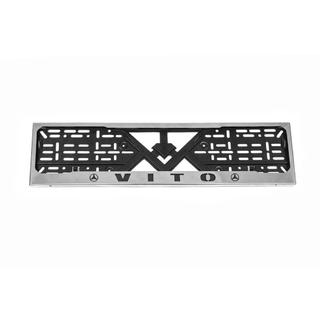 Cadre de Plaque Chromé (1 pc, Acier Inoxydable) Mercedes Vito W639 2004-2014 photo 3