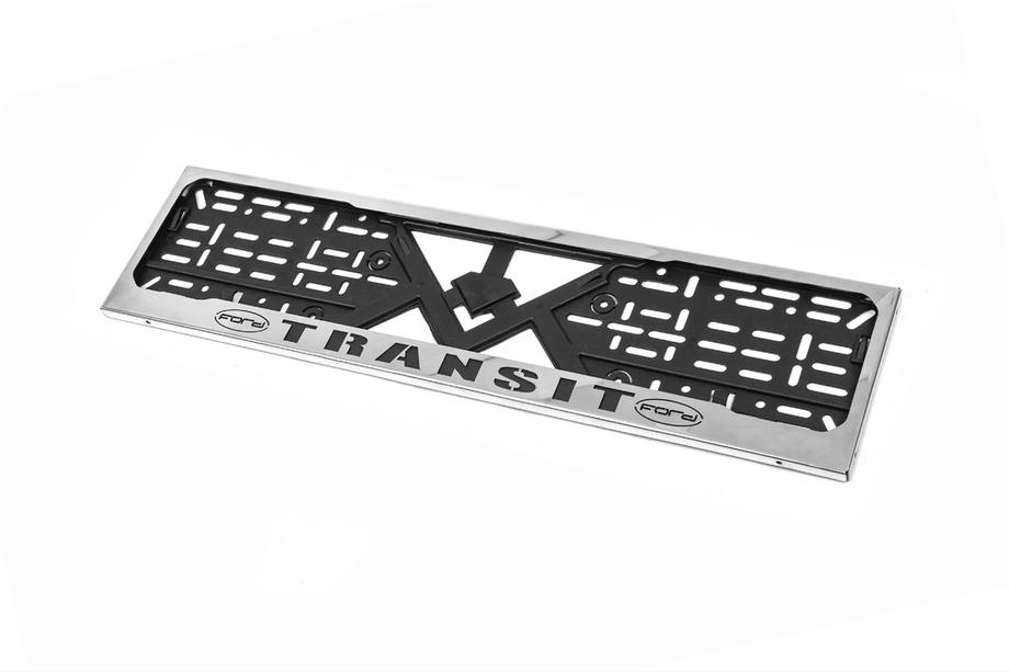 Ford Transit 1991-2000 Cadre de Plaque Chromé (1 pc, Acier Inoxydable) Photo 2