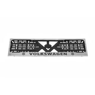Cadre de Plaque Chromé Volkswagen (1 pc, Acier Inoxydable) photo 2