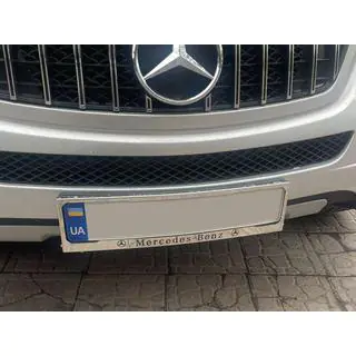 Cadre de Plaque Chromé Mercedes (1 pc, Acier Inoxydable) photo 4