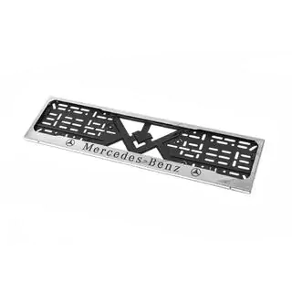 Cadre de Plaque Chromé Mercedes (1 pc, Acier Inoxydable) photo 2