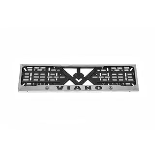 Cadre de Plaque Chromé (1 pc, Acier Inoxydable) Mercedes Viano 2004-2014 photo 2
