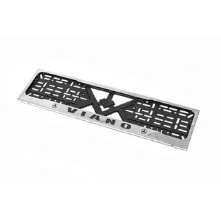 Cadre de Plaque Chromé (1 pc, Acier Inoxydable) Mercedes Viano 2004-2014 photo 1