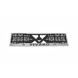 Cadre de Plaque Chromé (1 pc, Acier Inoxydable) Opel Vivaro 2001–2015 photo 2
