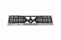 Opel Vivaro 2015-2019 Cadre de Plaque Chromé (1 pc, Acier Inoxydable) photo 1