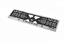 Renault Trafic 2001–2015 Cadre de Plaque Chromé (1 pc, Acier Inoxydable) photo 2