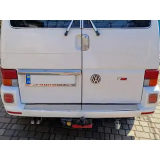 Cadre de plaque d'immatriculation chrome Transporter (1 pc, acier inoxydable) photo 2