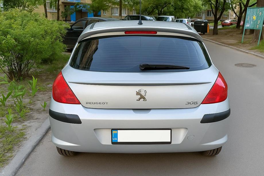 Peugeot 308 2007-2013 Aileron Libao (Plastique ABS) Image
