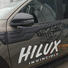 Toyota Hilux 2015- Moulures superieures de porte (4 pcs, ABS) photo 6