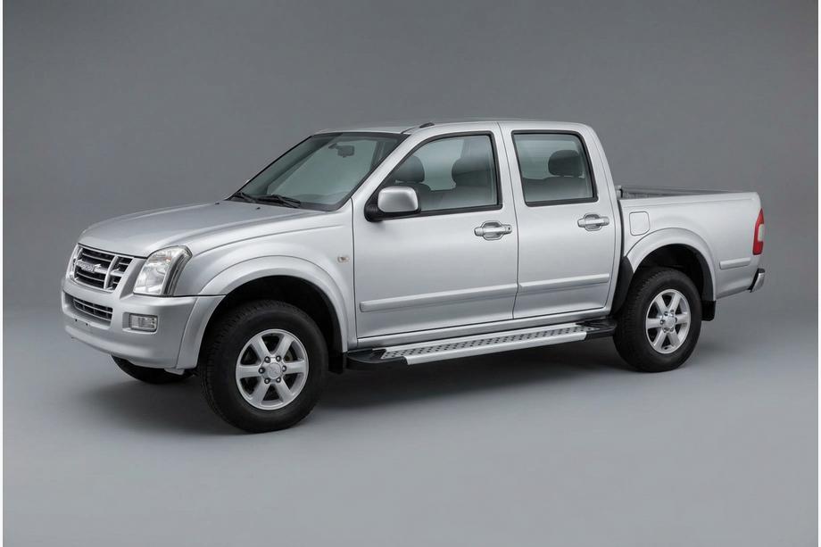 Isuzu D-Max 2002-2011 Marchepieds Latéraux Vision New Grey (2007-2012, 2 pcs, Aluminium) Image