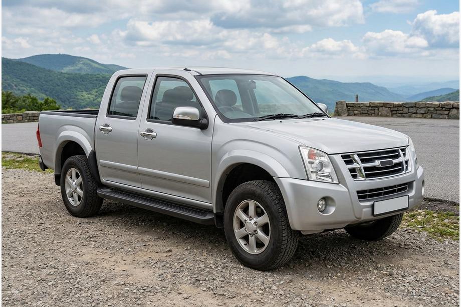 Isuzu D-Max 2002-2011 Marchepieds Latéraux Allmond Black (2007-2012, 2 pcs, Aluminium) Image