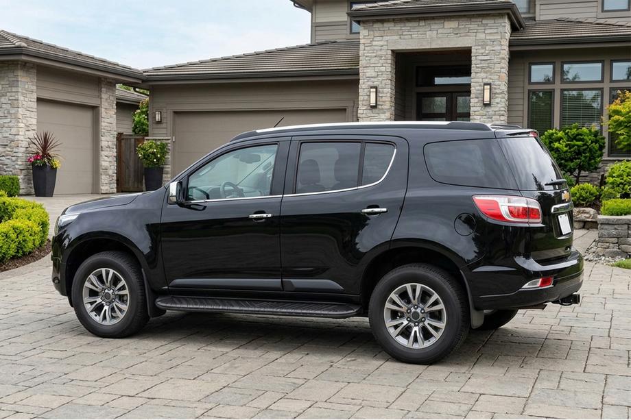 Chevrolet Trailblazer 2012-2019 Marchepieds Latéraux Bosphorus Black (2 pcs, Aluminium) Image