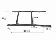 GreatWall Haval/Hover H3 2005-2013 Barres de toit OEM photo 4
