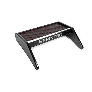 Tablette de tableau de bord (Noir avec surpiqûre rouge) Mercedes Sprinter W906 2006–2018 photo 2