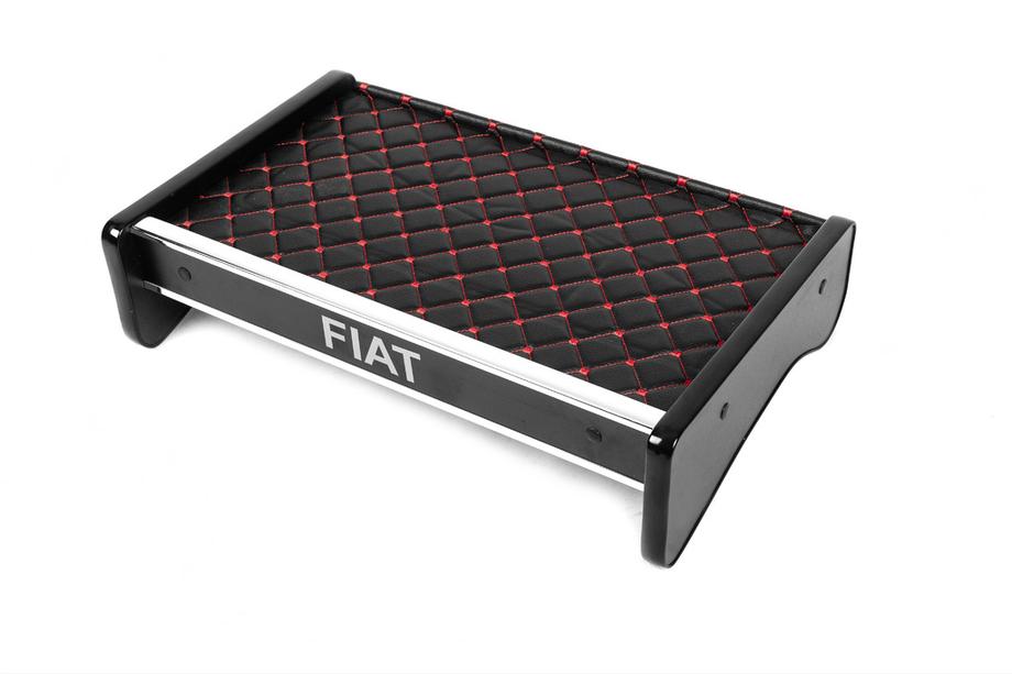 Fiat Ducato 2006-2025 Tablette de tableau de bord (Noir avec surpiqûre rouge) Image