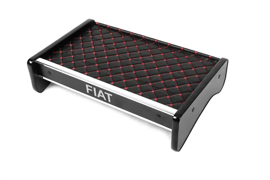 Fiat Ducato 2006-2025 Tablette de tableau de bord (Noir avec surpiqûre rouge) Image