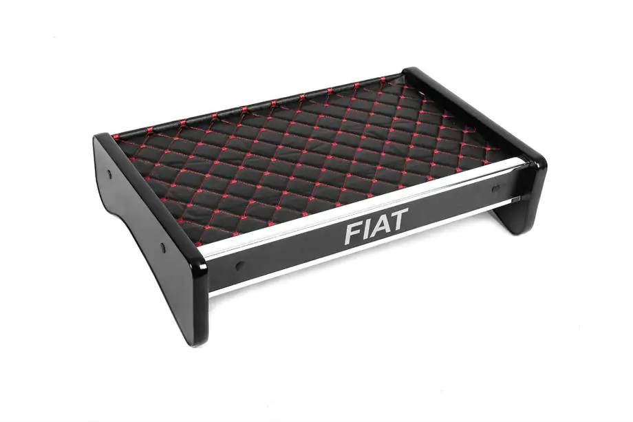 Fiat Ducato 2006-2025 Tablette de tableau de bord (Noir avec surpiqûre rouge) Photo 2
