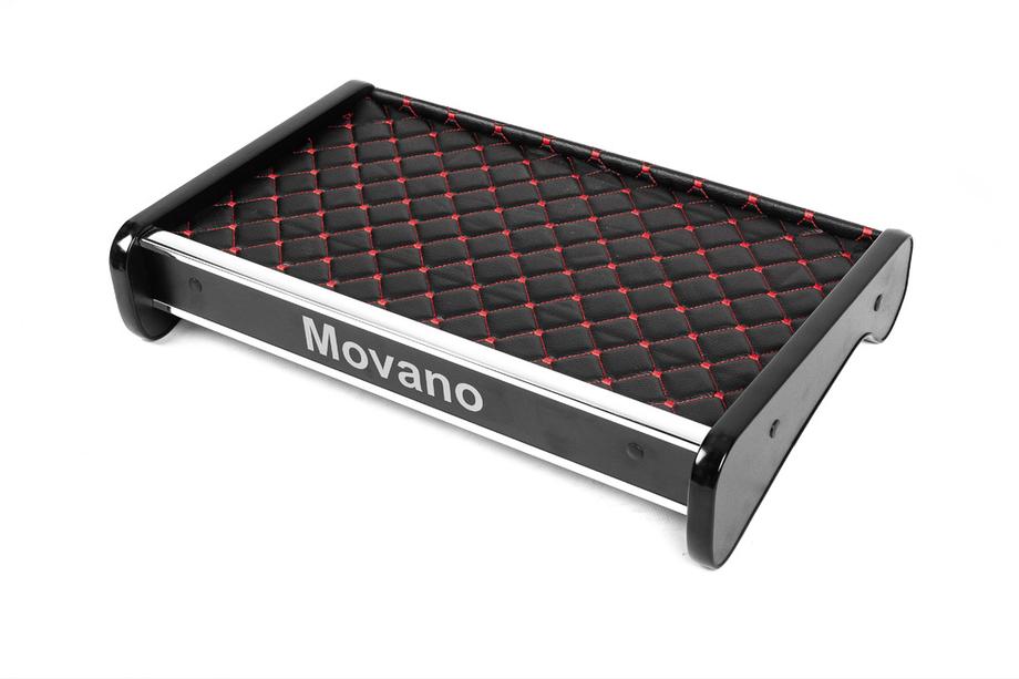 Opel Movano 2004-2010 Tablette de tableau de bord (Noir avec surpiqûre rouge) Image