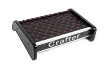 Volkswagen Crafter 2016- Tablette de tableau de bord (Noir avec surpiqûre rouge) photo 2